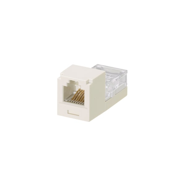 Panduit 1-PORT MOD JACK IDC 6W6P UTP, RJ11 MINI-JACK, OFF WHITE ROHS CJ66IWY